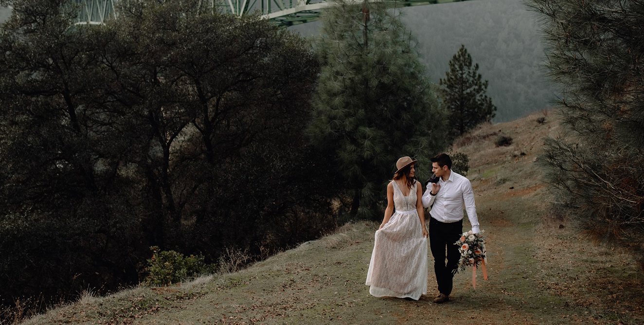 Newlywed portrait